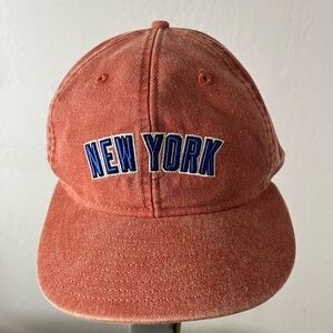 Kith - New York' Washed Coral Baseball Cap